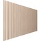 Ekena Millwork 48H x 3/8T Adjustable Wood Slat Wall Panel Kit w/ 1W Slats, Hickory contains 42 Slats SWW84X48X0375HI - alternate 4